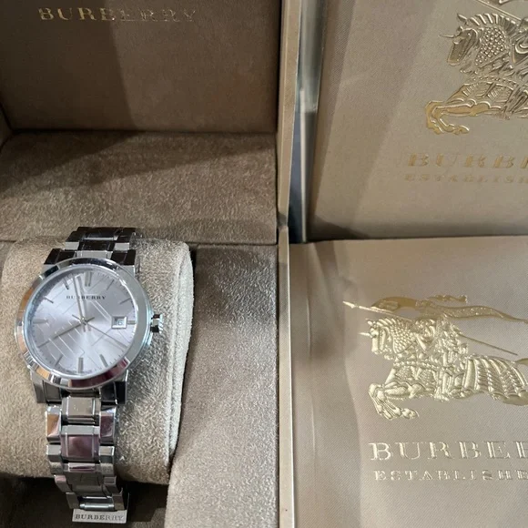 EUC BURBERRY Automatic Watch w/Original Box